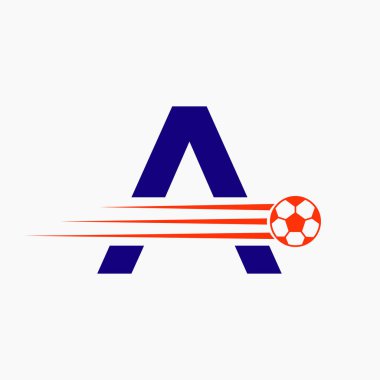 İlk Harf A Futbol Logosu. Futbol Kulübü Sembolü