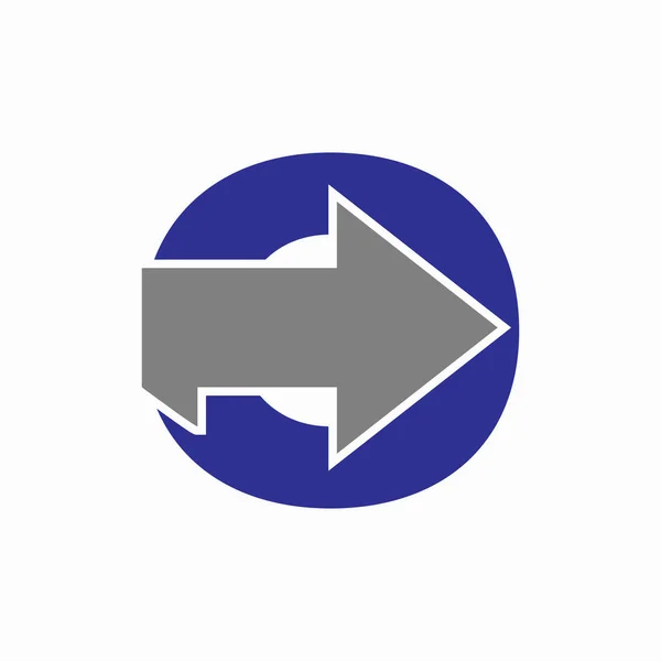 Buchstabe Mit Pfeil Symbol Logo Design Für Finanzwachstum — Stockvektor