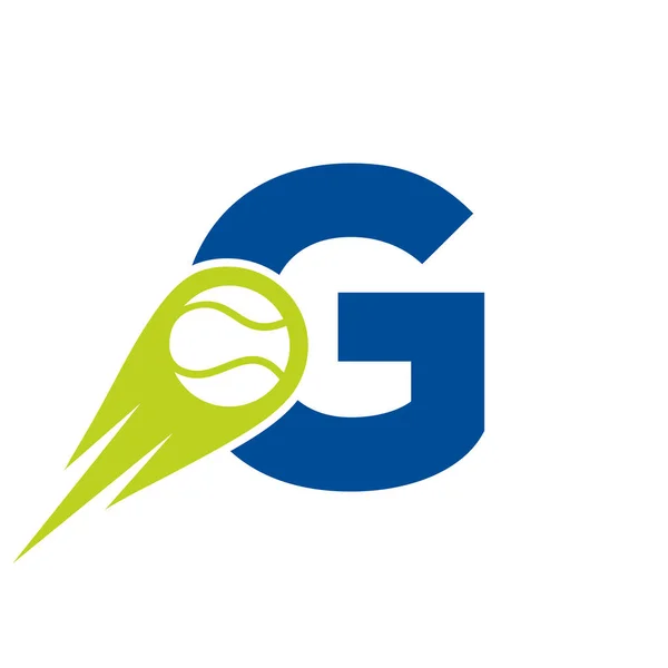 Начальный Шаблон Логотипа Теннисного Клуба Теннисная Спортивная Академия Логотип Клуба — стоковый вектор