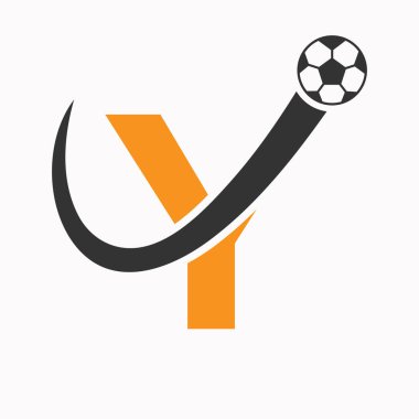 Y harfi futbol logosu. Futbol Logosu Hareketli Futbol Simgesi Konsepti