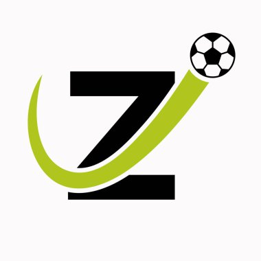 Z harfi futbol logosu. Futbol Logosu Hareketli Futbol Simgesi Konsepti