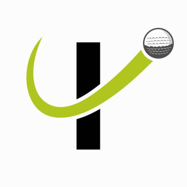 İlk Mektup I Golf Logosu Tasarımı. İlk Hokey Spor Akademisi İşareti, Kulüp Sembolü