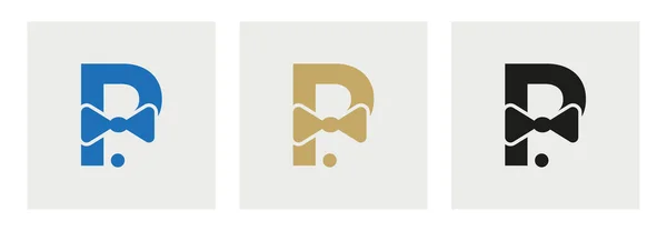 Γράμμα Business Tie Logo Πρότυπο Σχεδίασης Λογότυπου Κοστουμιών — Διανυσματικό Αρχείο
