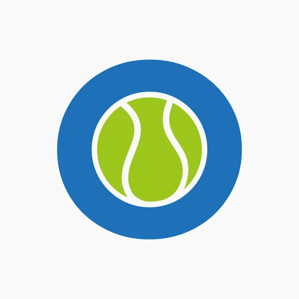 Tennis Logo Auf Buchstabe Tennis Sport Academy Vereinslogo — Stockvektor