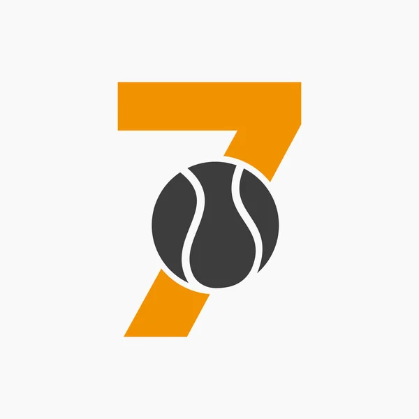 Logo Tenisa Liście Akademia Tenis Sport Logo Klubu — Wektor stockowy