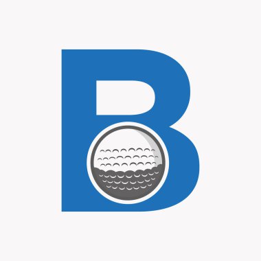 B harfine golf logosu. İlk Hokey Spor Akademisi İşareti, Kulüp Sembolü