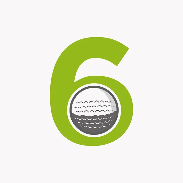 Golf Logó Levélen Kezdeti Jégkorong Sport Academy Sign Club Symbol — Stock Vector