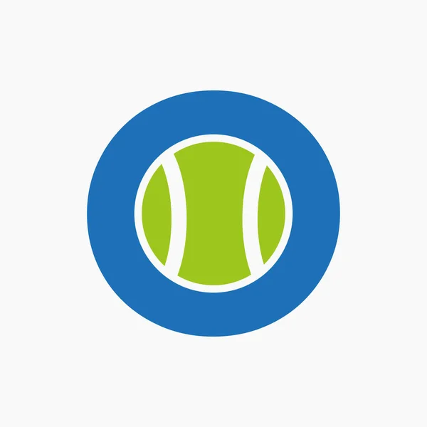 Λογότυπο Του Τένις Στο Γράμμα Concept Τένις Sports Λογότυπο Πρότυπο — Διανυσματικό Αρχείο