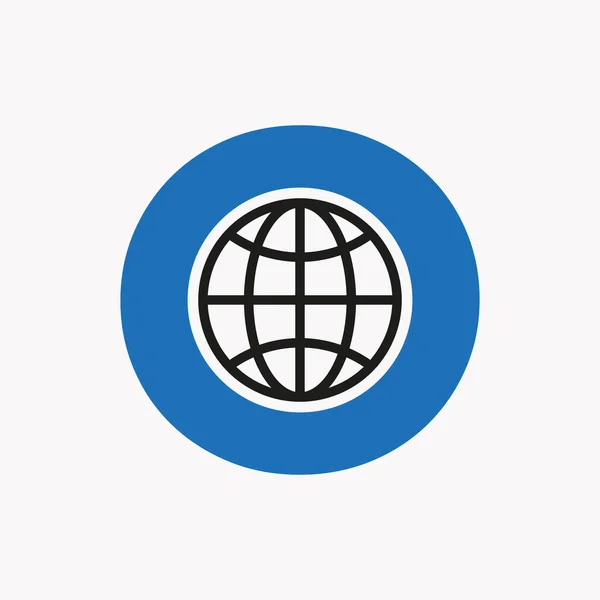 Carta Global Logo Design Global Logotype Symbol Vector Template — Vetor de Stock