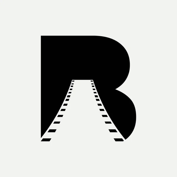 运输标志与B字概念 道路标志设计模版 — 图库矢量图片