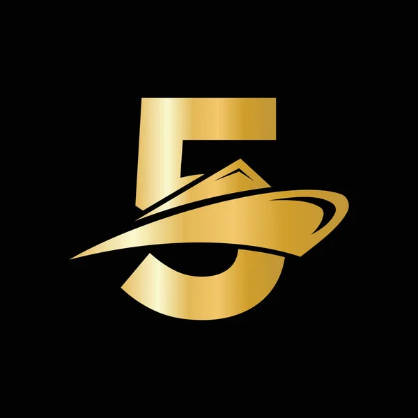 Początkowa Litera Logo Statku Wycieczkowego Ikona Łodzi Symbol Jachtu Logotyp — Wektor stockowy