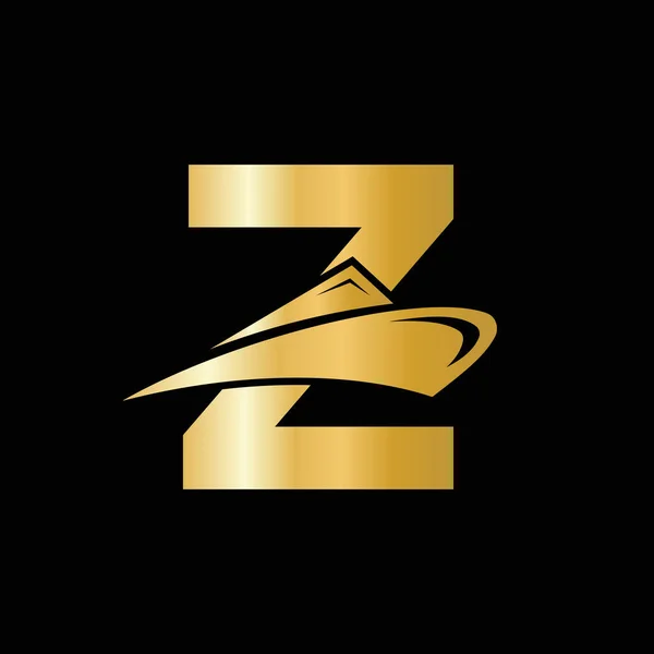 首字母Z游轮标志船图标 游艇标志 海运标志型 — 图库矢量图片
