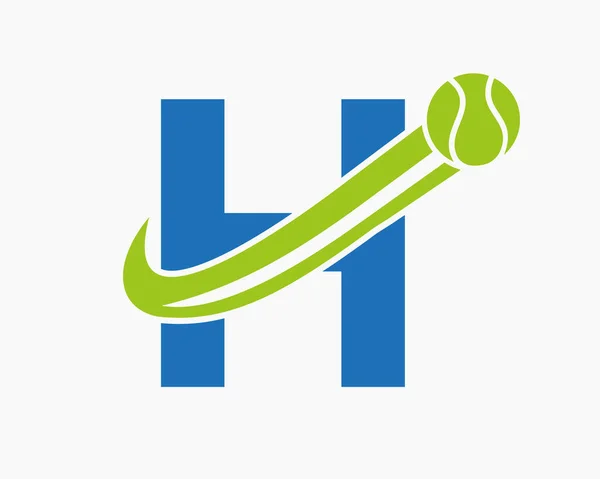 Letter Tennis Club Logo Design Template Tennis Sport Academy Club — ストックベクタ
