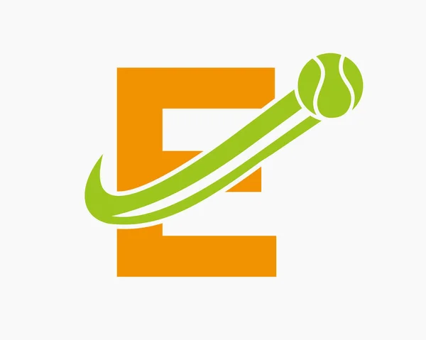 Letter Tennis Club Logo Design Template Tennis Sport Academy Club — Stock Vector