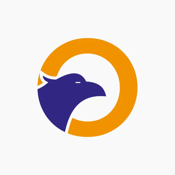 Eagle Harfi Logo Tasarımı Ulaşım Sembol Vektör Şablonu — Stok Vektör