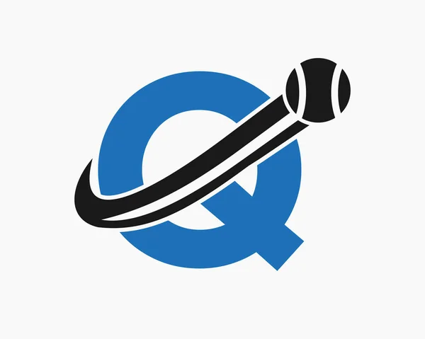 Letter Tennis Club Logo Design Template Tennis Sport Academy Club — Stockvektor