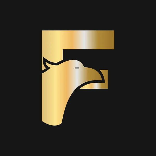 Brief Eagle Logo Design Vervoerssymbool Vector Template — Stockvector