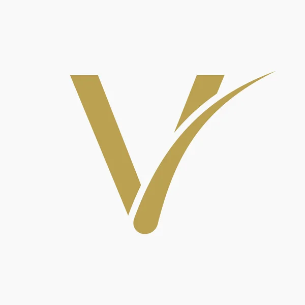 Carta Tratamento Cabelo Logo Vector Template Símbolo Cuidados Com Cabelo — Vetor de Stock