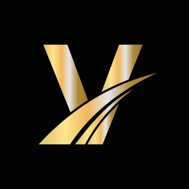 V harfinin baş harfi Logo Tasarım Sembolü. V Harfi Logotype İmza Şablonu