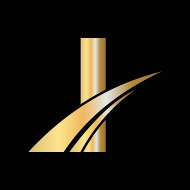 I Harfi Logo Tasarım Sembolü. I Harfi Logotype İmza Şablonu