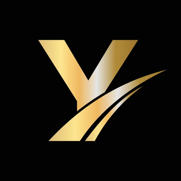 Símbolo Inicial Diseño Logotipo Letra Letra Plantilla Signo Logotipo — Vector de stock