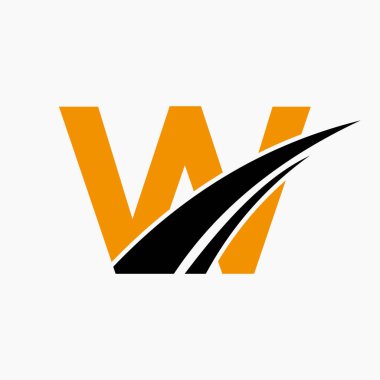 W Logosu, W Harfi Logo Tasarım Şablonu