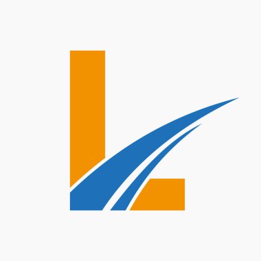 L Logosu, L Harfi Logo Tasarım Şablonu