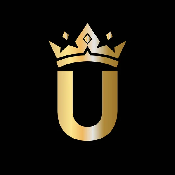 Буква Crown Логотип Короны Векторном Шаблоне Буквы Красоты Моды Звезды — стоковый вектор