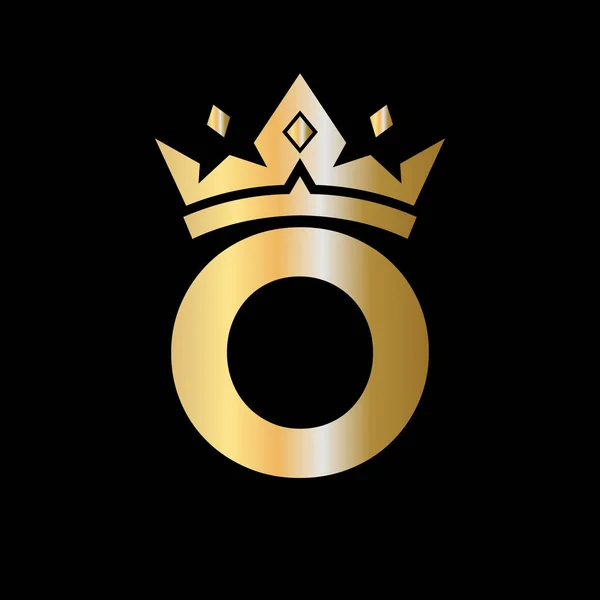 Letra Logo Corona Logo Corona Carta Vector Plantilla Para Belleza — Archivo Imágenes Vectoriales