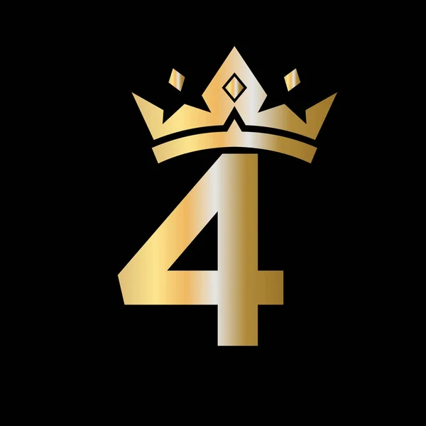 Brev Crown Logo Crown Logo Brev Vektor Skabelon Til Skønhed – Stock-vektor