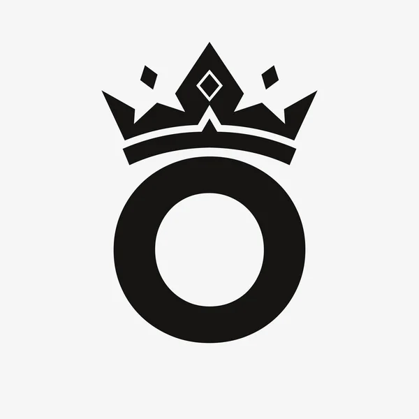 Логотип Корони Букві Векторний Шаблон Краси Моди Елегантності Розкішного Знаку — стоковий вектор
