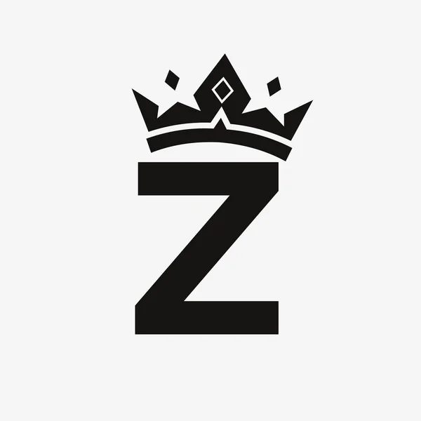 Krone Logo Auf Buchstabe Vektor Vorlage Für Schönheit Mode Eleganz — Stockvektor