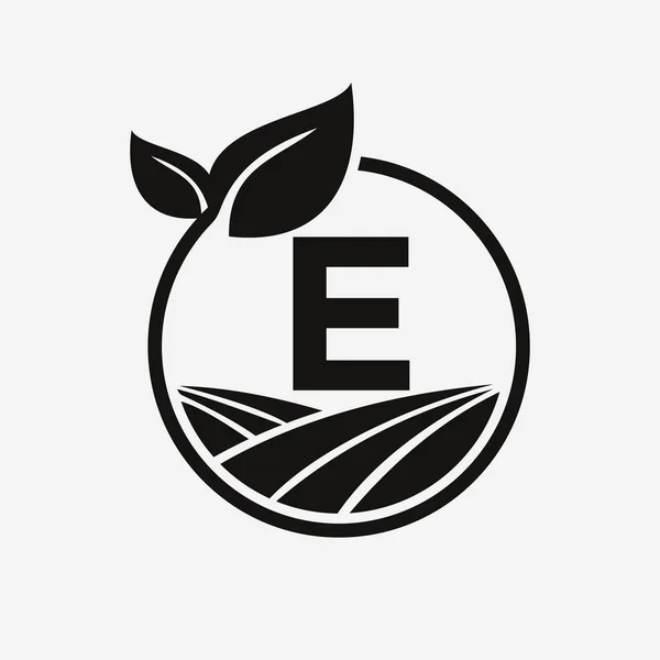 Buchstabe Landwirtschaft Logo Logotyp Symbol Vorlage Für Landwirtschaft — Stockvektor