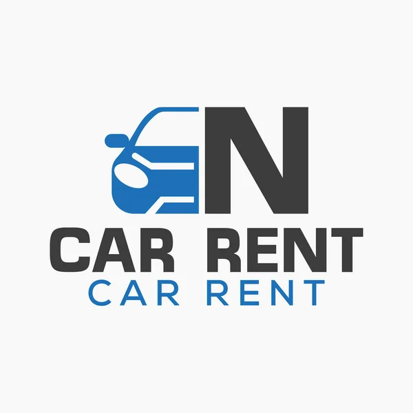 Buchstabe Rent Car Logo Design Template Automobil Auto Logo Symbol — Stockvektor