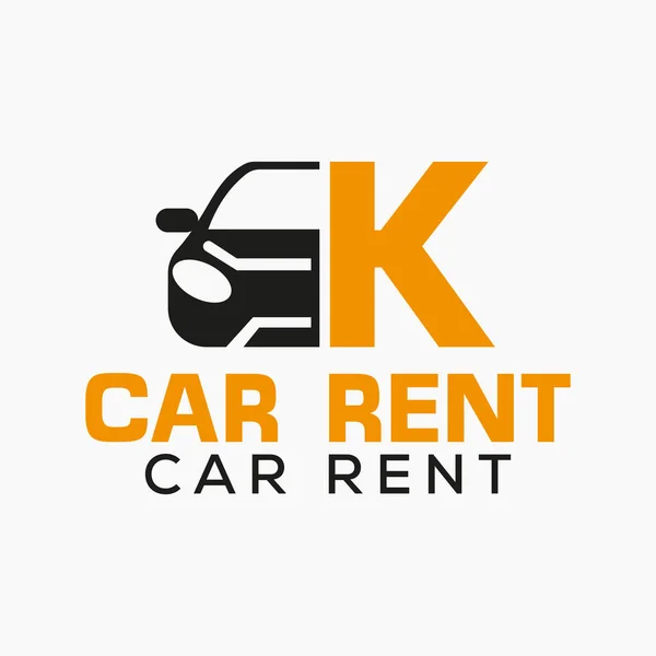 Buchstabe Rent Car Logo Design Template Automobil Auto Logo Symbol — Stockvektor