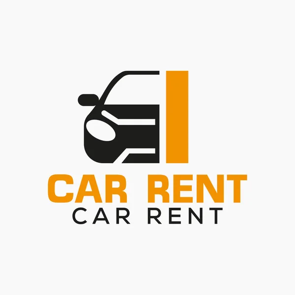 Letter Rent Car Logo Design Template Symbol Automobilového Loga — Stockový vektor