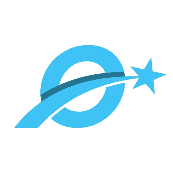 Зоряний Логотип Листі Пересування Символу Зірки Векторний Шаблон — стоковий вектор