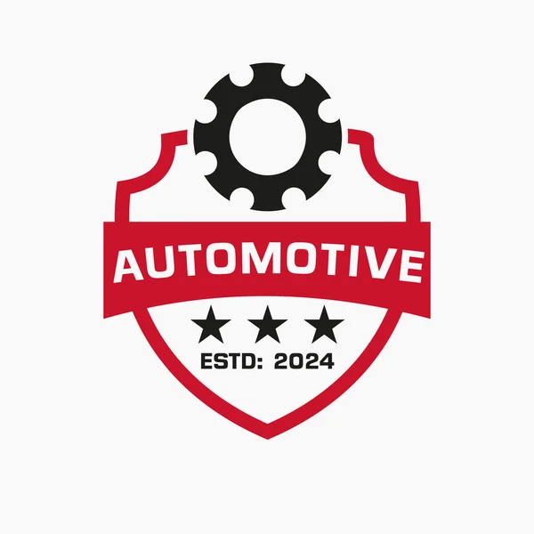 Automotive Gear Logo Design Vector Template — Stockvektor