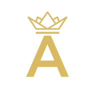 Baş harf Crown logosu. Güzellik, Moda, Yıldız, Zarif, Lüks İşaret İçin Taç Logosu