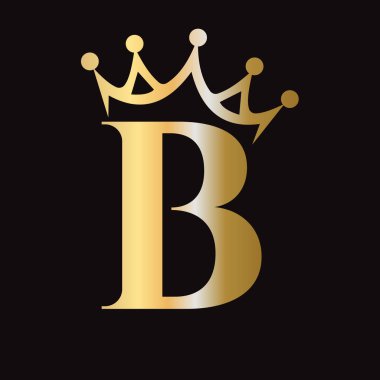 Kraliçe İşareti, Güzellik, Moda, Yıldız, Zarif, Lüks Sembol B Crown Logosu