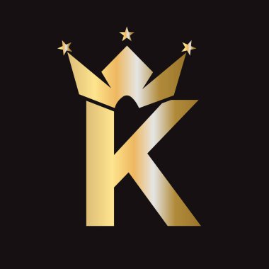 Kraliçe Taç Logosu, Güzellik, Moda, Zarif, Lüks Sembol. Kral Logosu İmzası