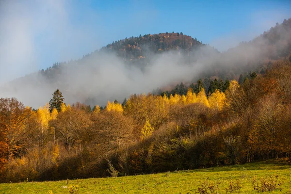 Charming Mountain Landscape Carpathians Romania Autumn Nature Brasov Europe — Stock Photo, Image