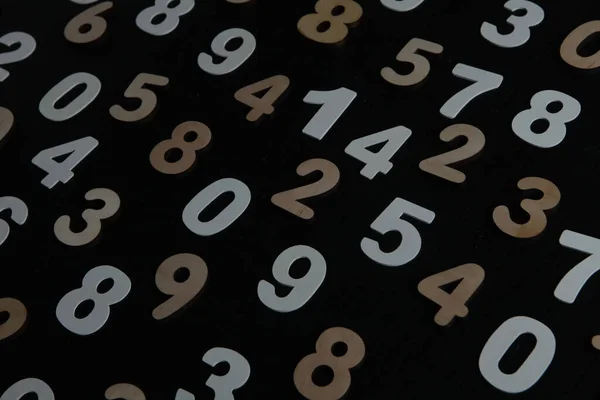 Sfondo Numeri Zero Nove Numeri Consistenza Concetto Dati Finanziari Matematica — Foto Stock
