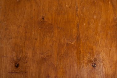 Düğümlü ve tırnak delikli klasik kahverengi ahşap arka plan dokusu. Eski boyalı ahşap duvar. Kahverengi soyut arka plan. Vintage ahşap, koyu renk yatay tahtalar.