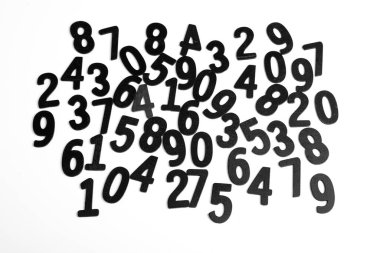Numbers texture abstraction. Global economy crisis concept. Finance data or education concept. 