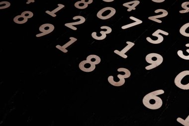 Numbers texture abstraction. Global economy crisis concept. Finance data or education concept. 