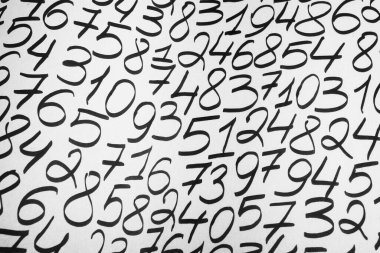 Numbers texture abstraction. Global economy crisis concept. Finance data or education concept. 