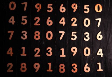 Numbers texture abstraction. Global economy crisis concept. Finance data or education concept. 