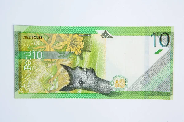 Перу Nuevos Soles Подошвы Национальная Валюта Перу — стоковое фото
