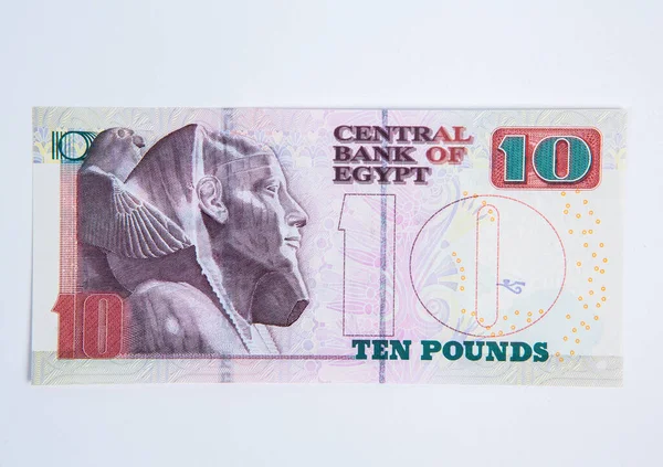 Egy Egyiptomi Fontos Bankjegy Egyiptom Nemzeti Valutája — Stock Fotó